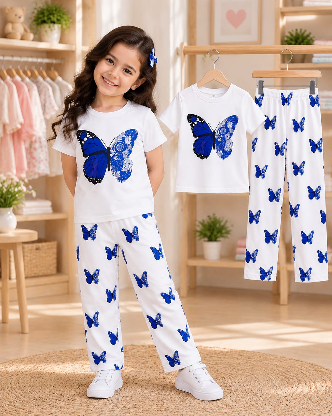 Baby & Kids 2pcs Printed T-shirt & Full Pant (3mths-12yrs)