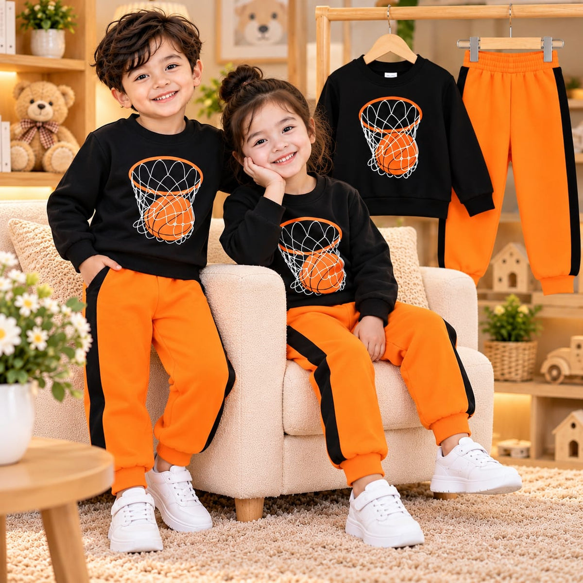 Kids Sweatshirt & Jogger Set (1 Years - 8 Years)