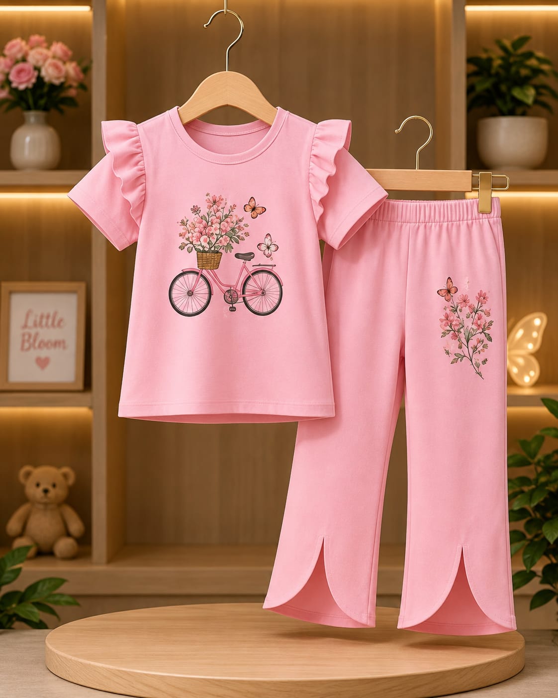 Baby & Kids 2pcs Printed T-shirt & Full Pant (3mths-12yrs)
