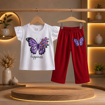 Baby & Kids 2pcs Printed T-shirt & Full Pant (3mths-12yrs)