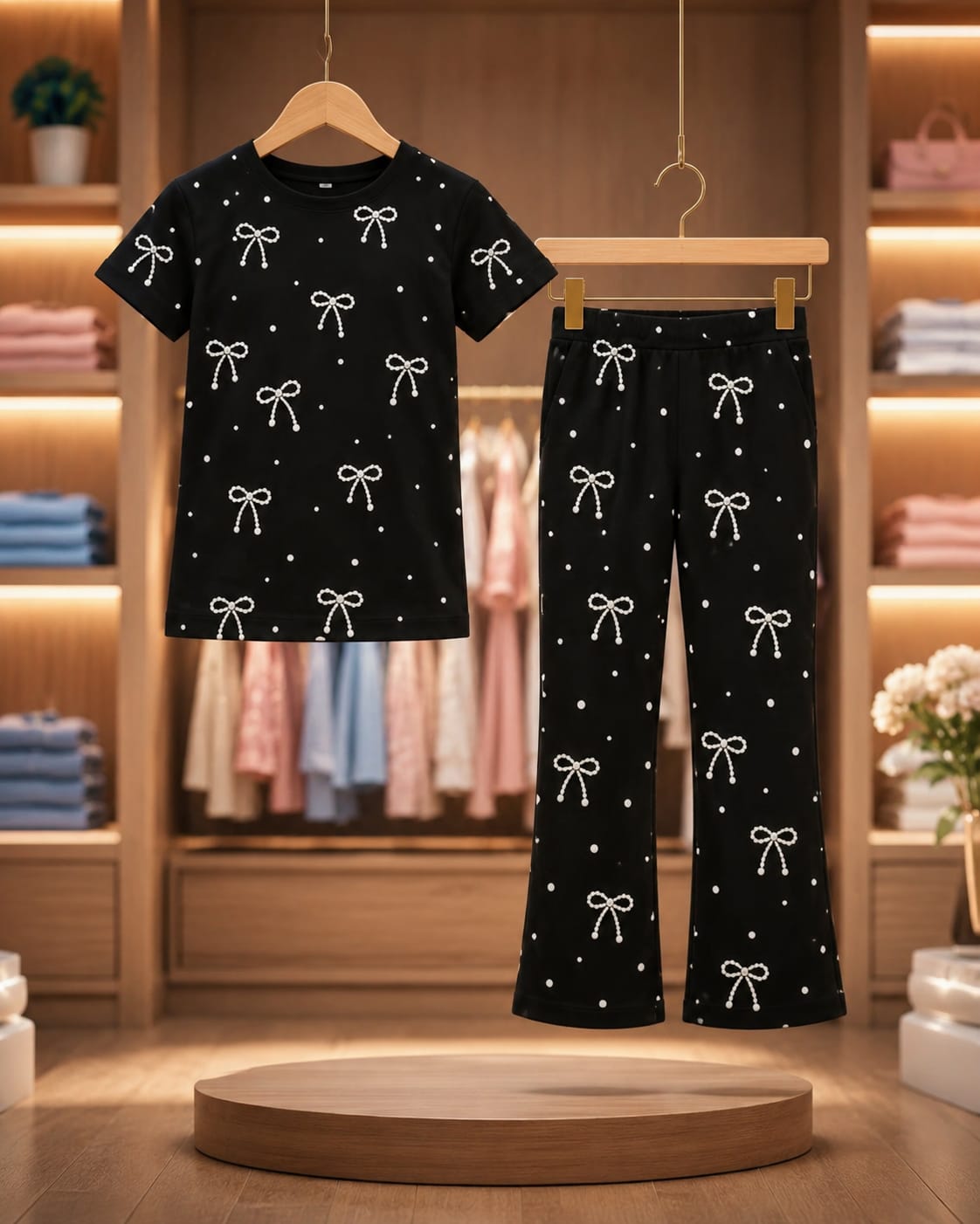 Baby & Kids 2pcs Printed T-shirt & Full Pant (3mths-12yrs)