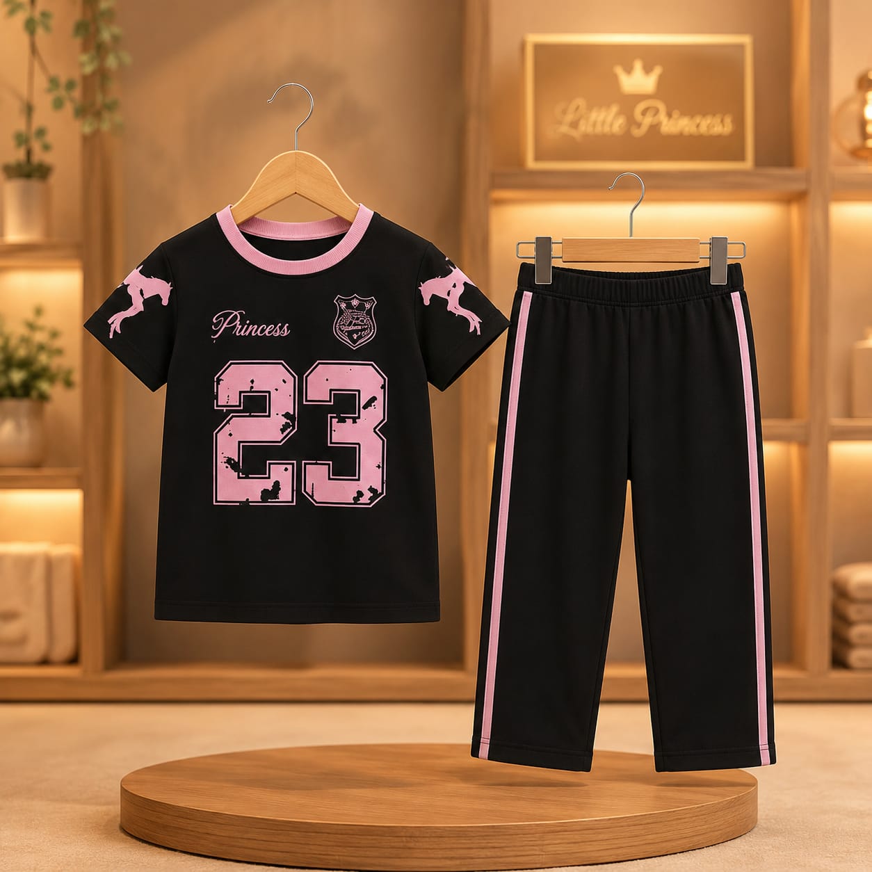 Baby & Kids 2pcs Printed T-shirt & Full Pant (3mths-12yrs)
