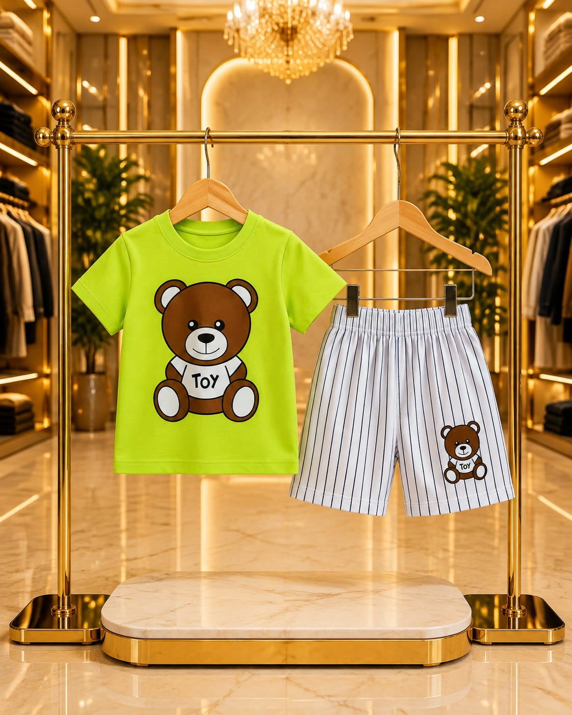 T-Shirt & Short Pant Set-(3 Month - 6 Years)