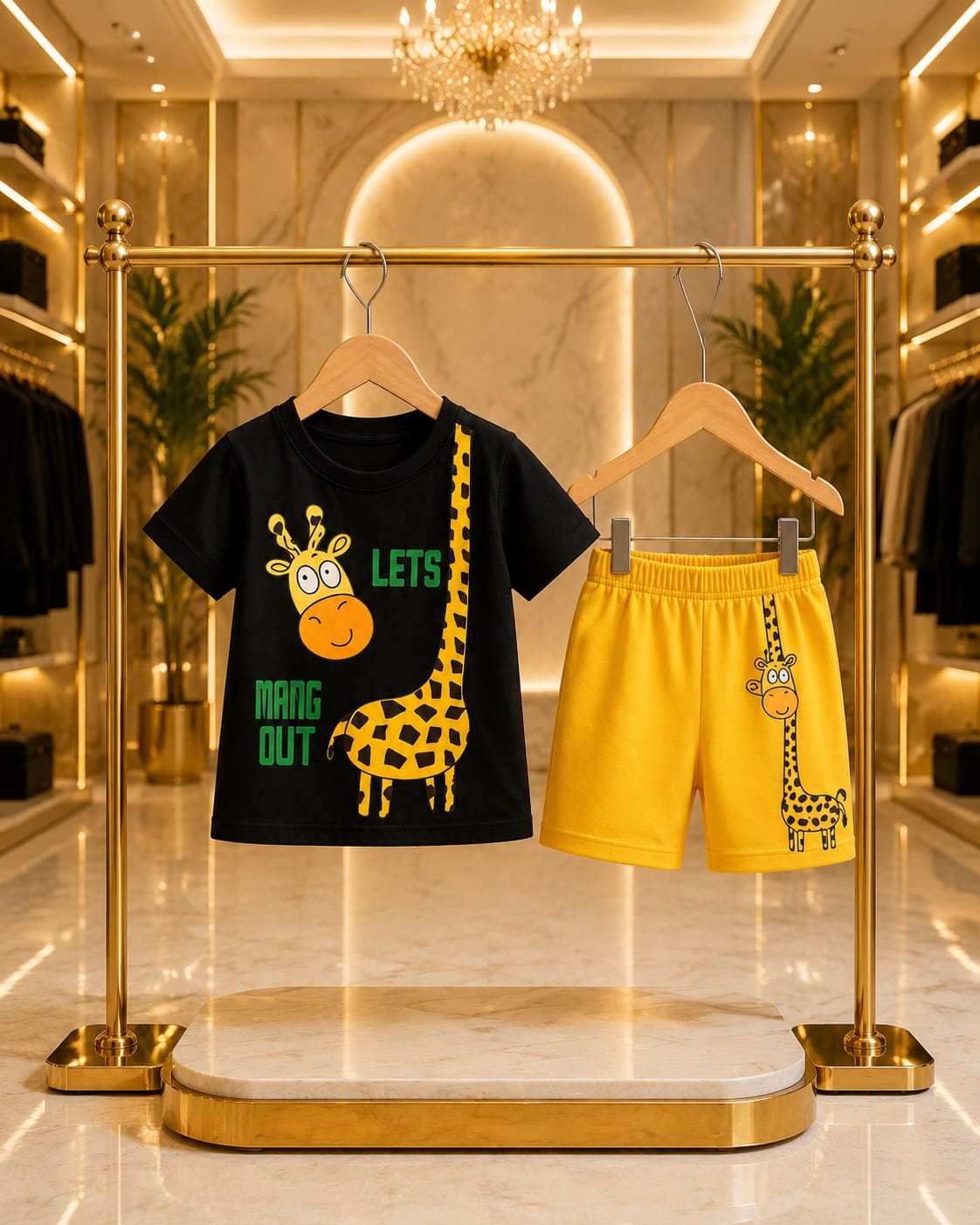 T-Shirt & Short Pant Set-(3 Month - 6 Years)