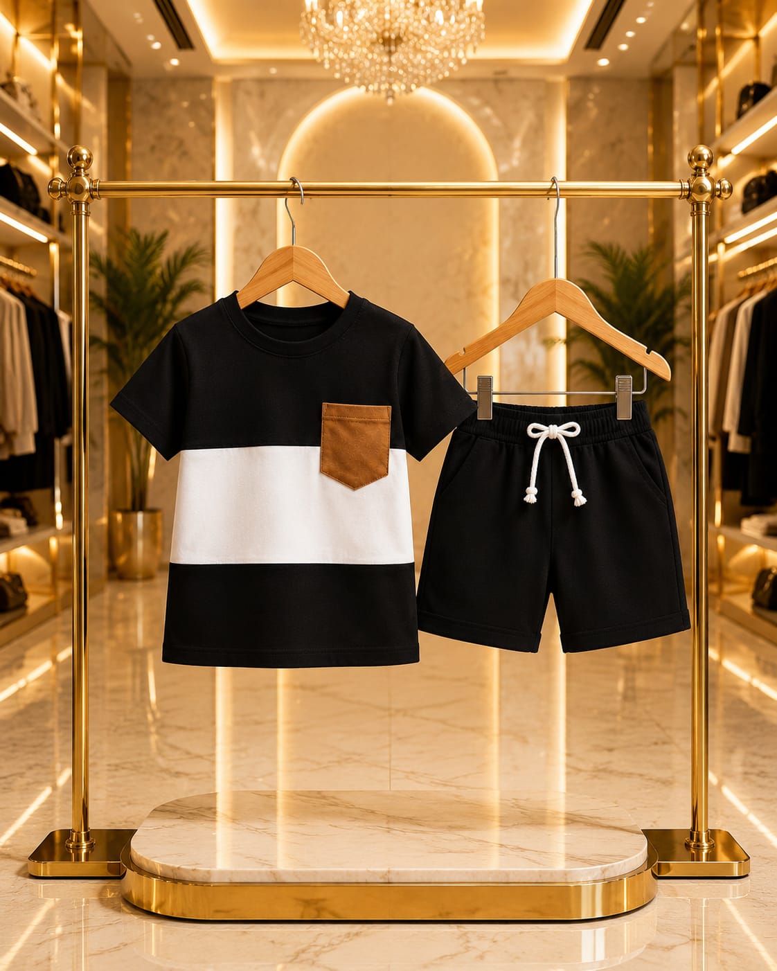 T-Shirt & Short Pant Set-(3 Month - 6 Years)