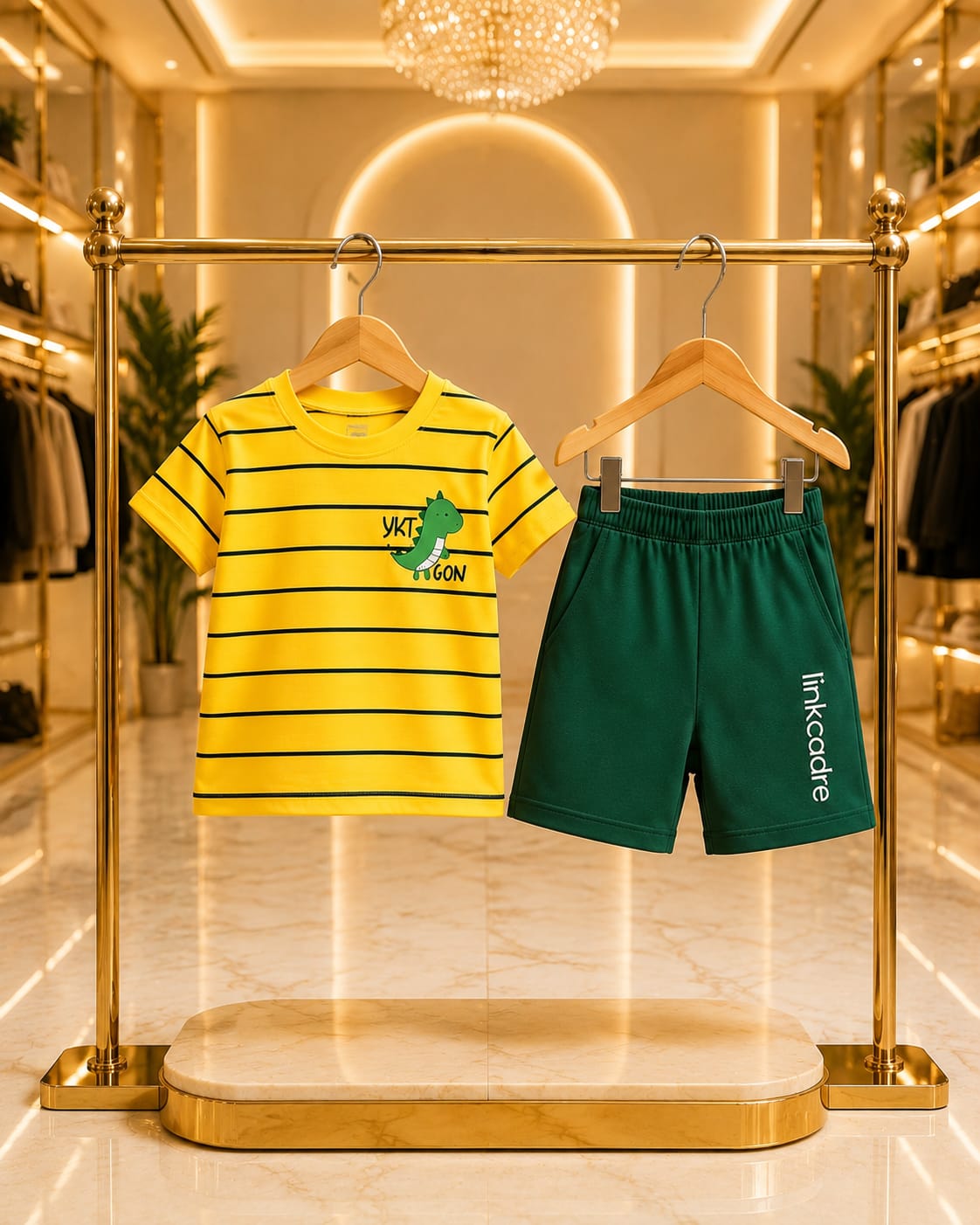 T-Shirt & Short Pant Set-(3 Month - 6 Years)