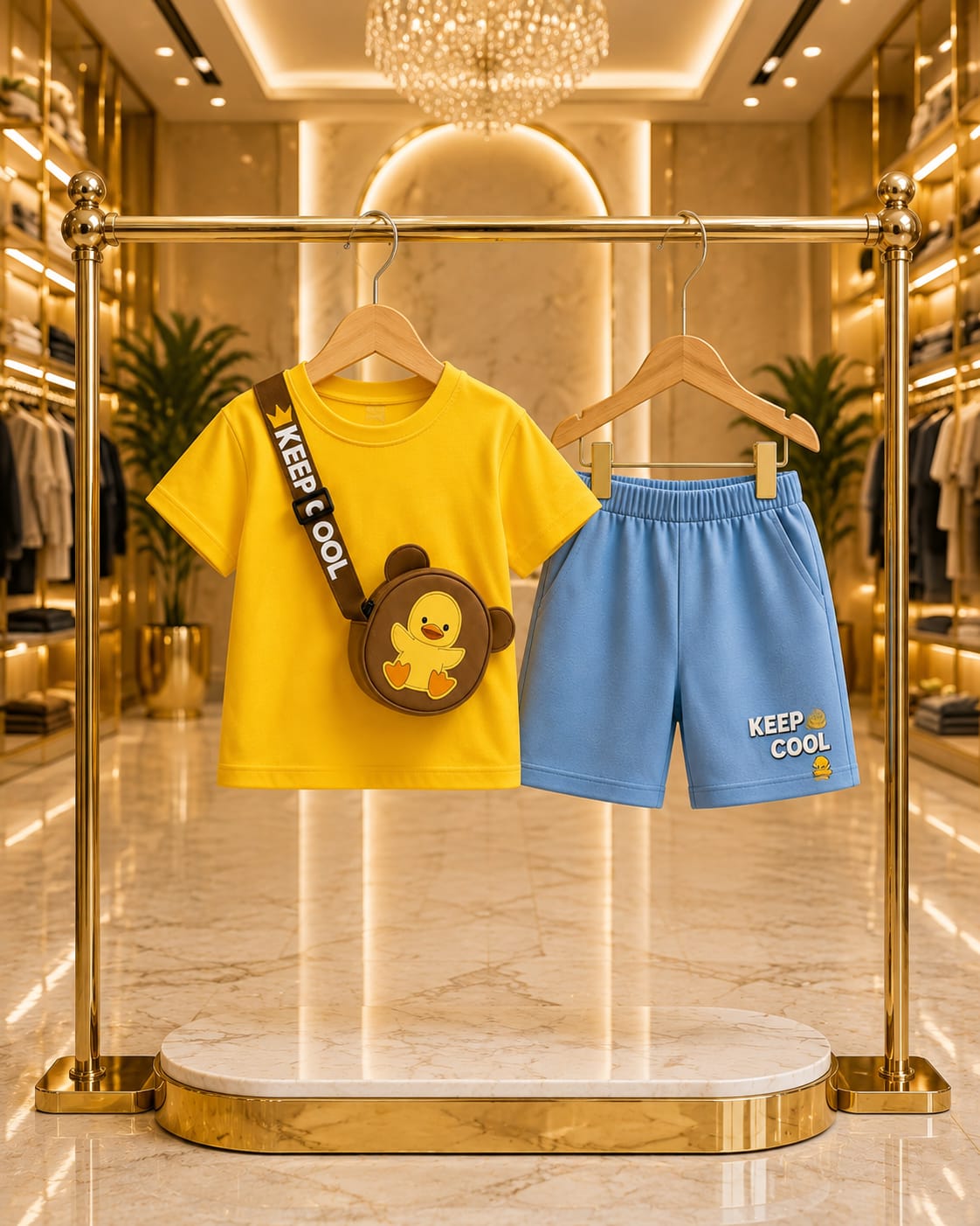 T-Shirt & Short Pant Set-(3 Month - 6 Years)