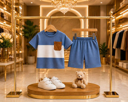 T-Shirt & Short Pant Set-(3 Month - 6 Years)