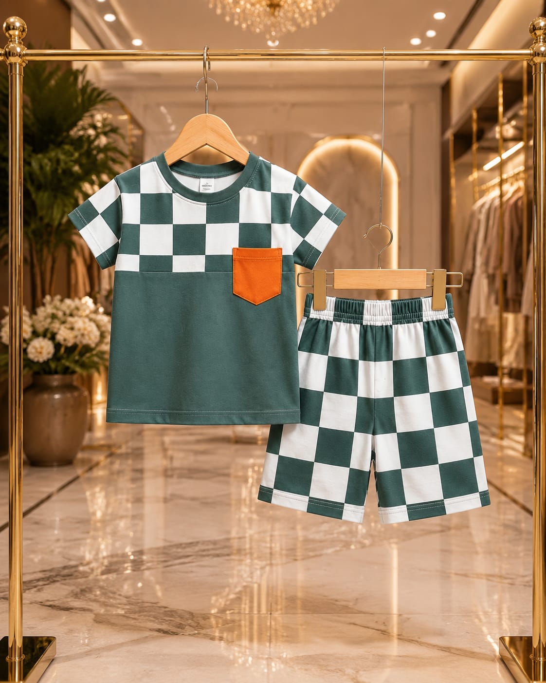 T-Shirt & Short Pant Set-(3 Month - 6 Years)