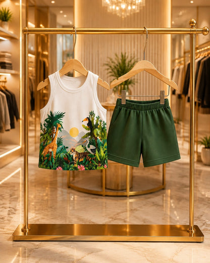T-Shirt & Short Pant Set-(3 Month - 6 Years)