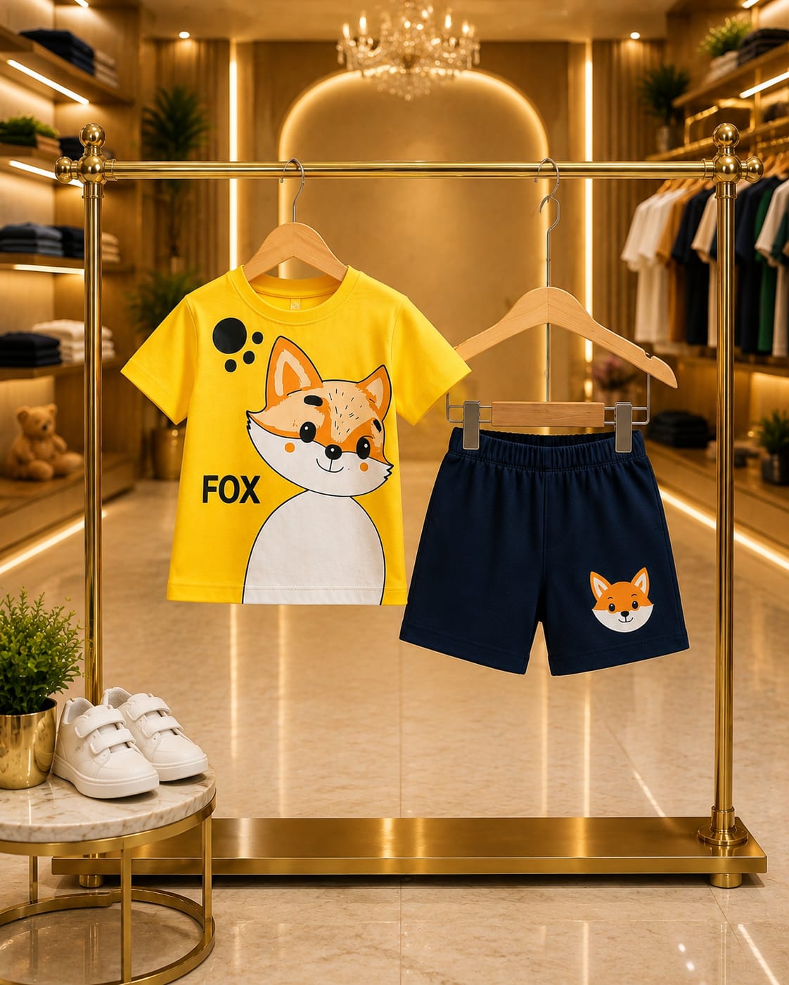 T-Shirt & Short Pant Set-(3 Month - 6 Years)