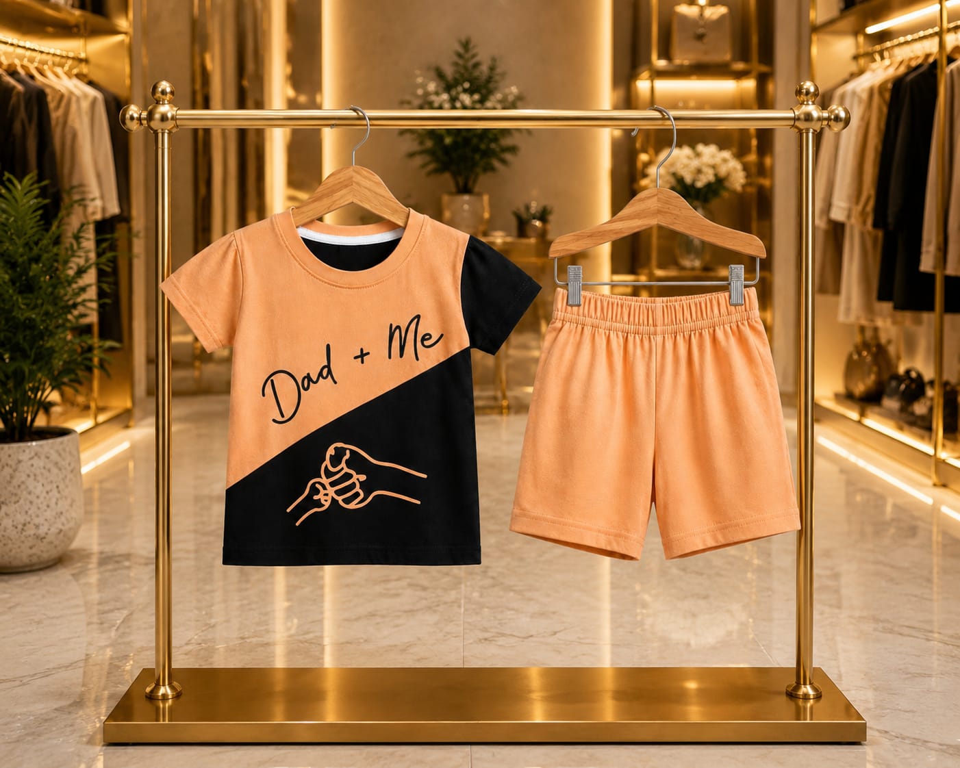 T-Shirt & Short Pant Set-(3 Month - 6 Years)