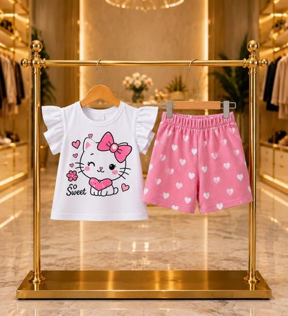 T-Shirt & Short Pant Set-(3 Month - 6 Years)