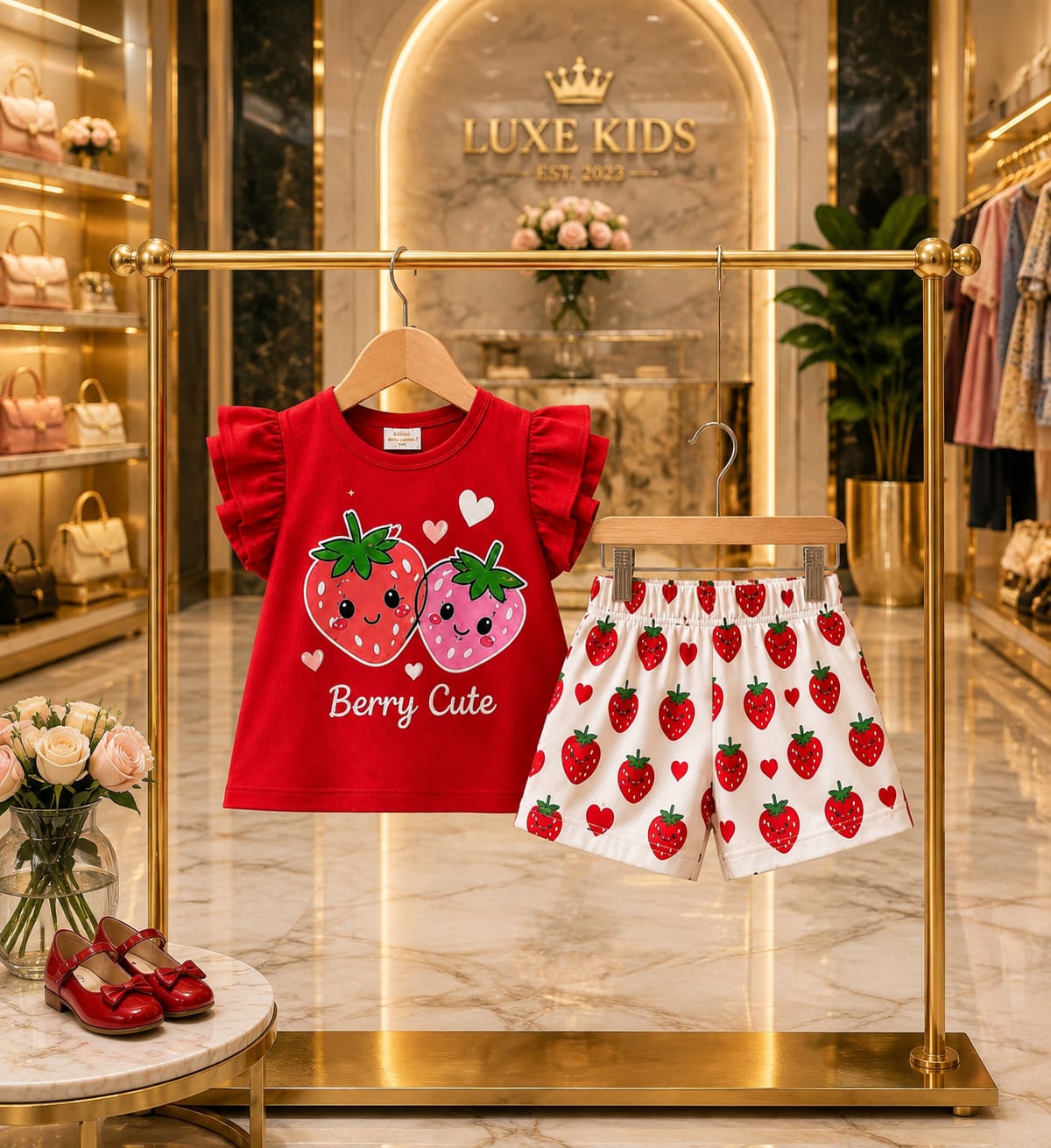 T-Shirt & Short Pant Set-(3 Month - 6 Years)