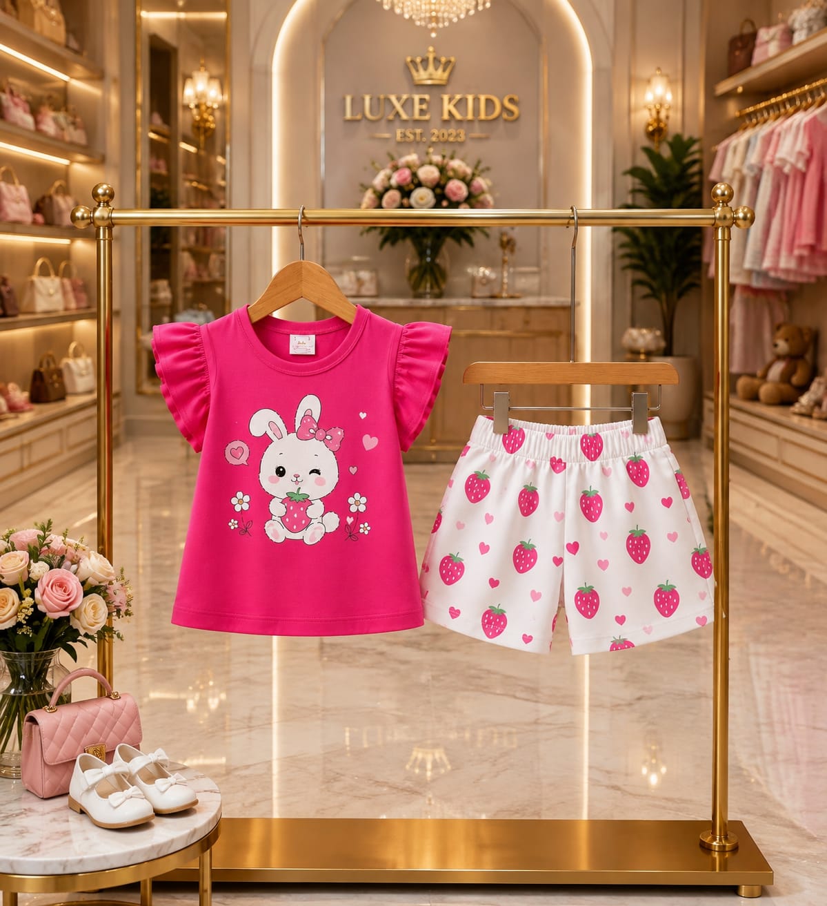 T-Shirt & Short Pant Set-(3 Month - 6 Years)