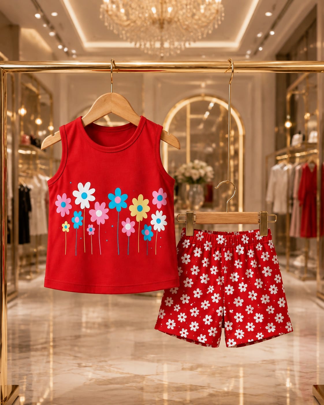 T-Shirt & Short Pant Set-(3 Month - 6 Years)