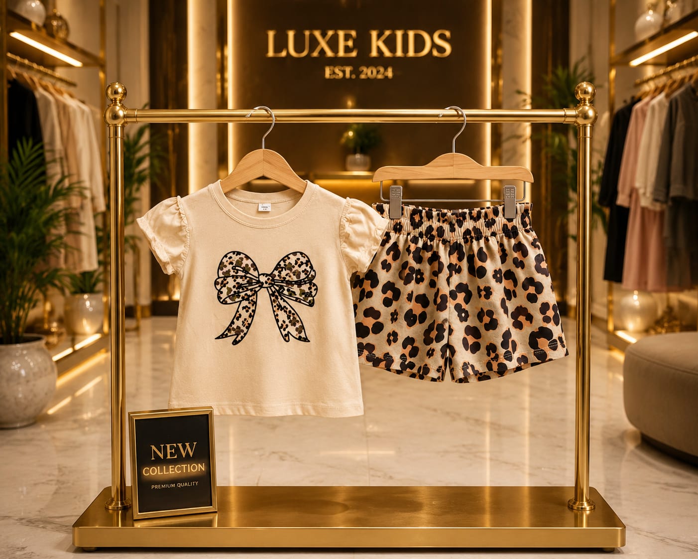 T-Shirt & Short Pant Set-(3 Month - 6 Years)