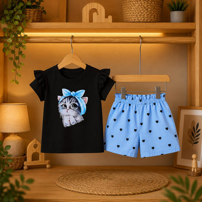T-Shirt & Short Pant Set-(3 Month - 6 Years)