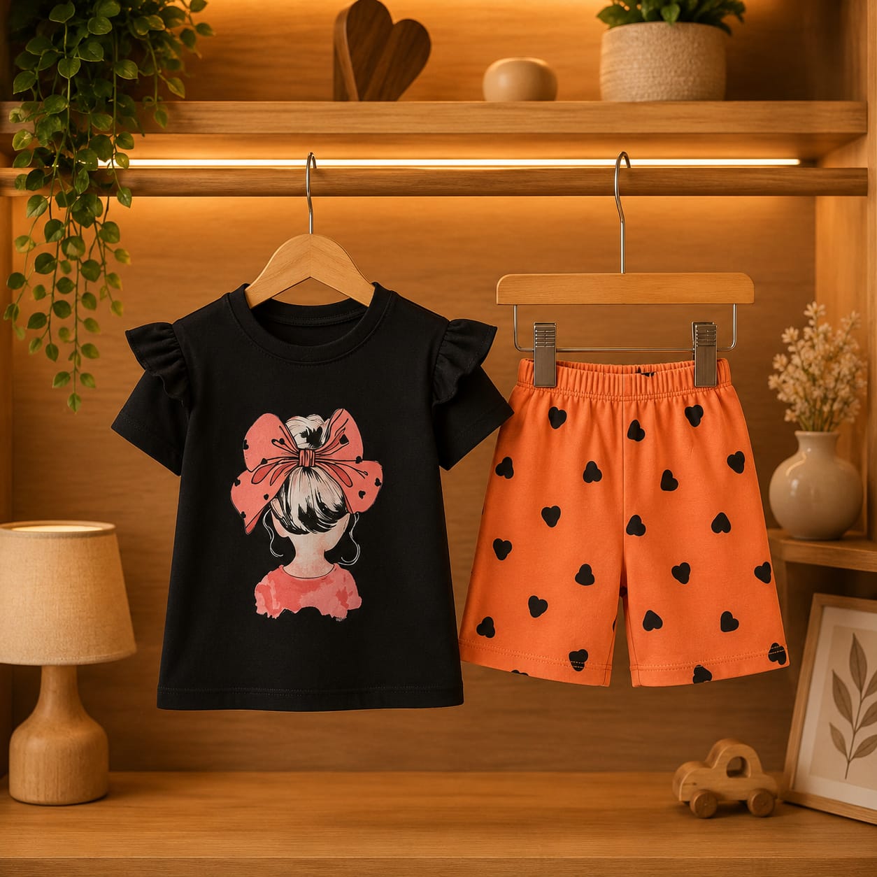 T-Shirt & Short Pant Set-(3 Month - 6 Years)