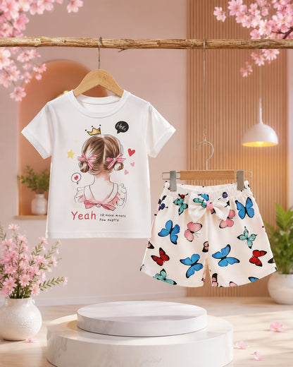 T-Shirt & Short Pant Set-(3 Month - 6 Years)