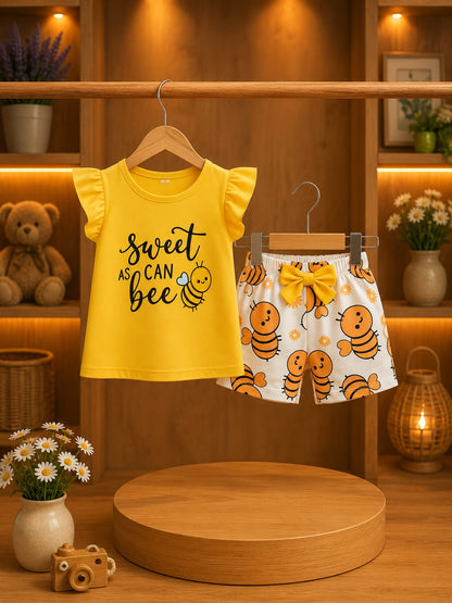T-Shirt & Short Pant Set-(3 Month - 6 Years)