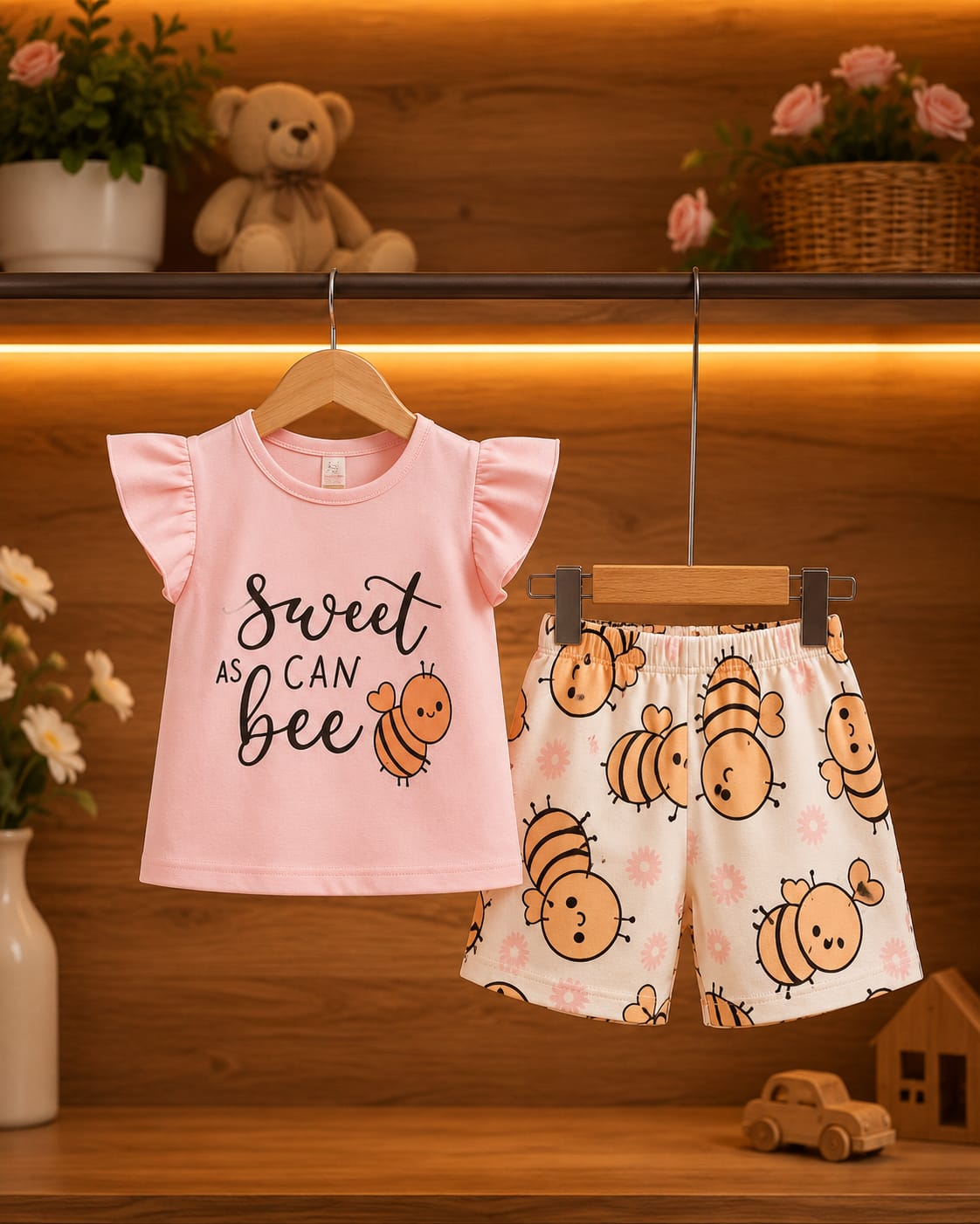 T-Shirt & Short Pant Set-(3 Month - 6 Years)