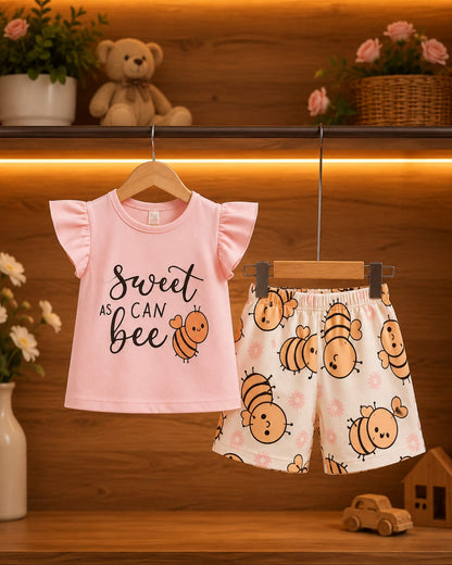 T-Shirt & Short Pant Set-(3 Month - 6 Years)
