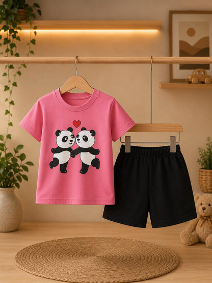 T-Shirt & Short Pant Set-(3 Month - 6 Years)