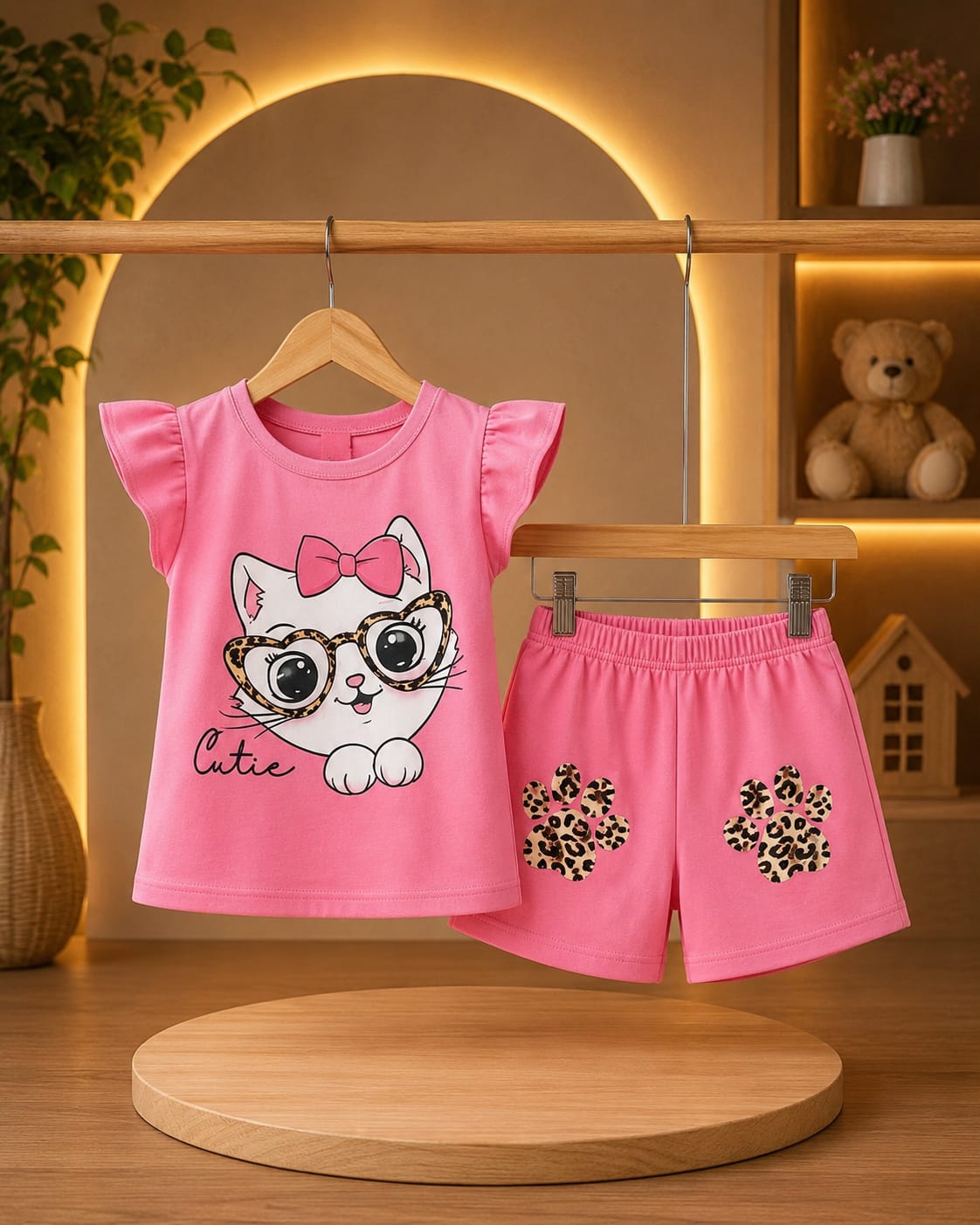 T-Shirt & Short Pant Set-(3 Month - 6 Years)
