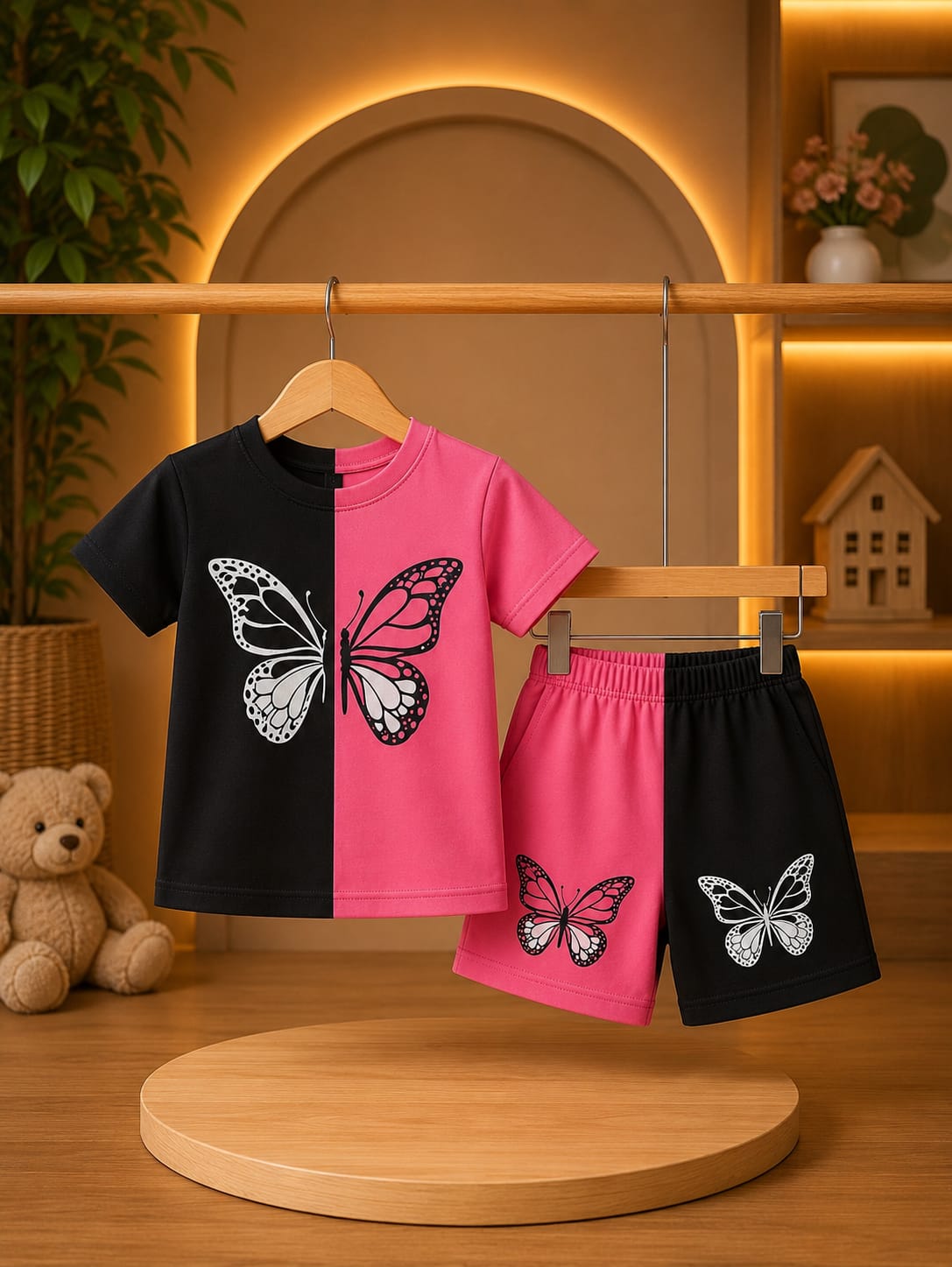 T-Shirt & Short Pant Set-(3 Month - 6 Years)