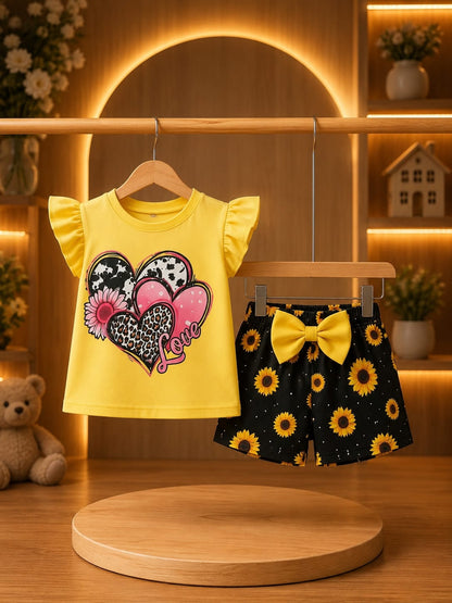 T-Shirt & Short Pant Set-(3 Month - 6 Years)