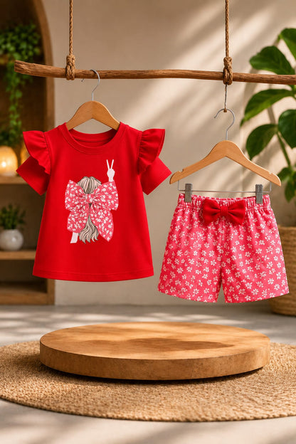 T-Shirt & Short Pant Set-(3 Month - 6 Years)