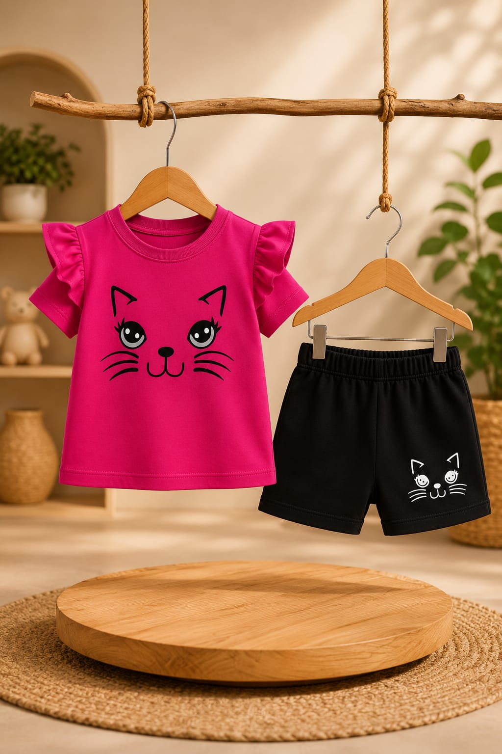 T-Shirt & Short Pant Set-(3 Month - 6 Years)