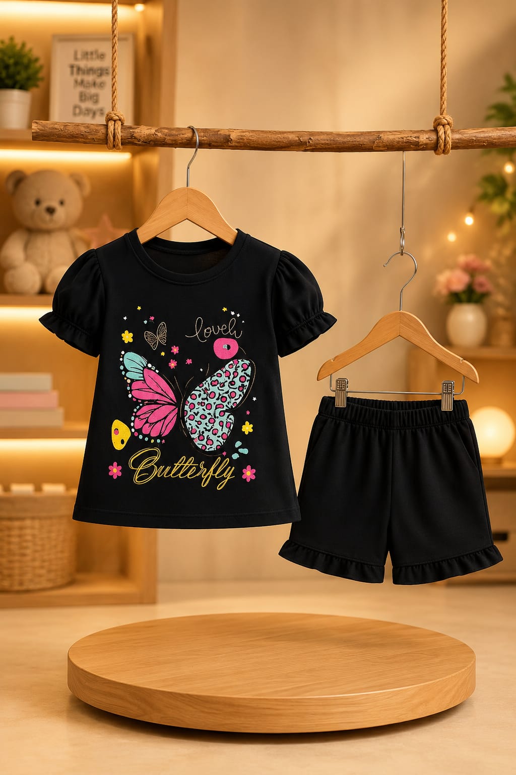 T-Shirt & Short Pant Set-(3 Month - 6 Years)