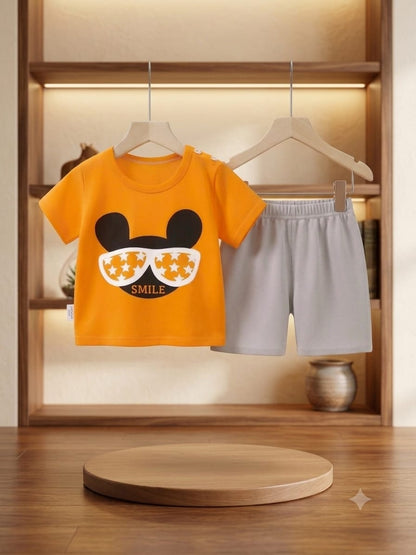 T-Shirt & Short Pant Set-(3 Month - 6 Years)
