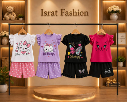 T-Shirt & Short Pant Set- 4 Set Combo-(3 Month - 6 Years)