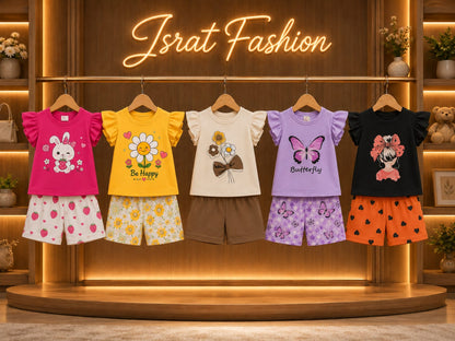 T-Shirt & Short Pant Set- 5 Set Combo-(3 Month - 6 Years)