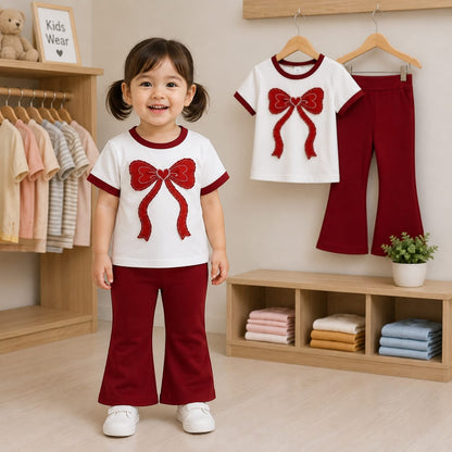 Baby & Kids 2pcs Printed T-shirt & Full Pant (3mths-12yrs)