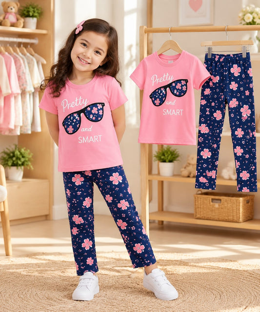 Baby & Kids 2pcs Printed T-shirt & Full Pant (3mths-12yrs)