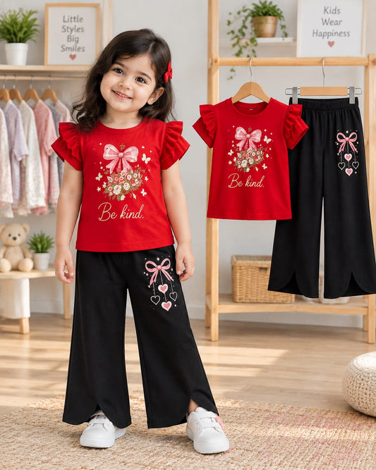 Baby & Kids 2pcs Printed T-shirt & Full Pant (3mths-12yrs)
