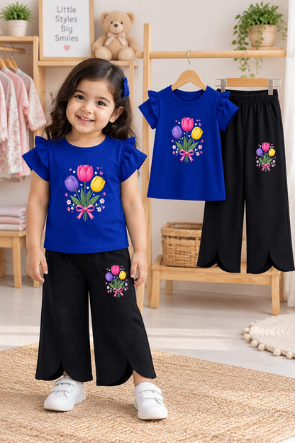 Baby & Kids 2pcs Printed T-shirt & Full Pant (3mths-12yrs)