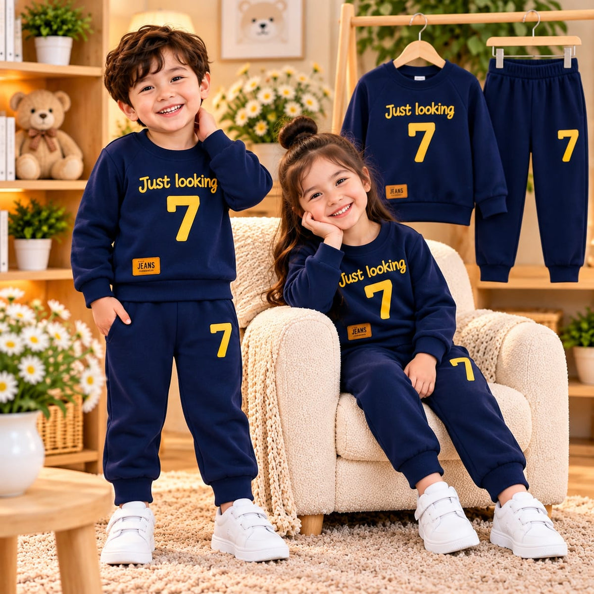 Kids Sweatshirt & Jogger Set (1 Years - 12 Years)