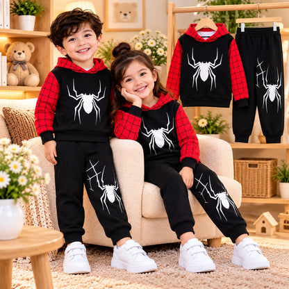 Spider Print Kids Hoodie & Jogger Set ( 1 Years - 12 Years)
