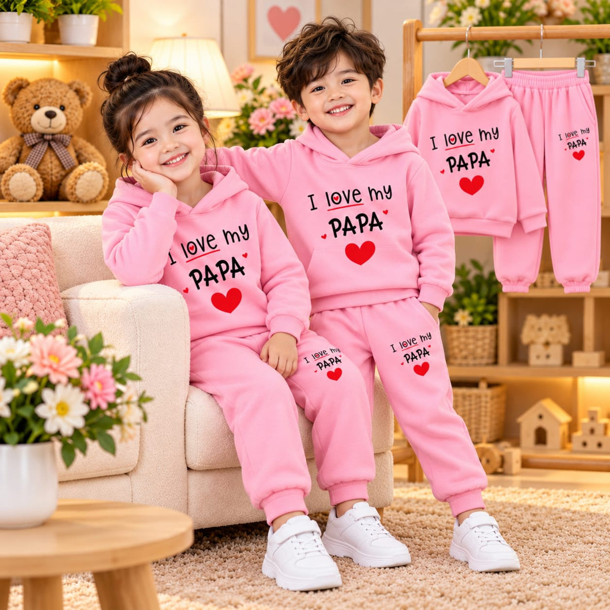 Kids Sweatshirt & Jogger Set (1 Years - 8 Years)