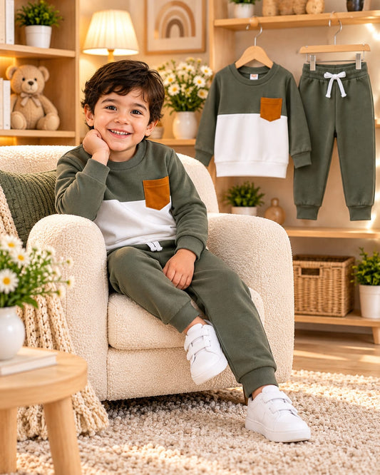 Kids Sweatshirt & Jogger Set (1 Years - 8 Years)